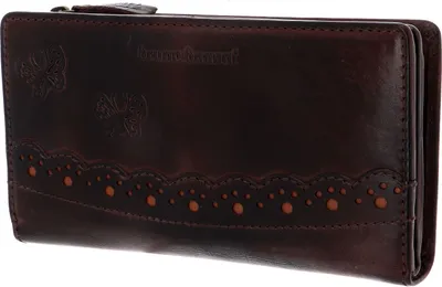Image de bruno banani Cuir porte-monnaie Ziloo Zip Around Wallet Brown brun