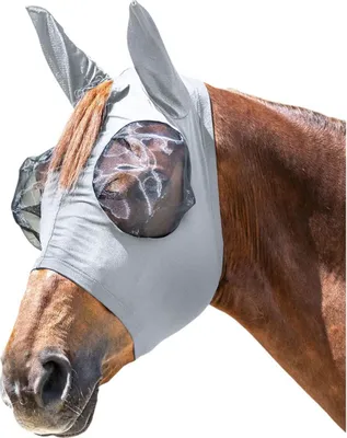 Produktbild von Waldhausen Fliegenmaske PUCK Fly Mask Silbergrau Shetty