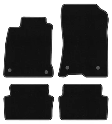 Image de Tapis de sol en moquette pour Renault Laguna III 2007-2015 (liftback/break) – jeu 4 pièces, noirs, sur mesure – Wielganizator BASIC