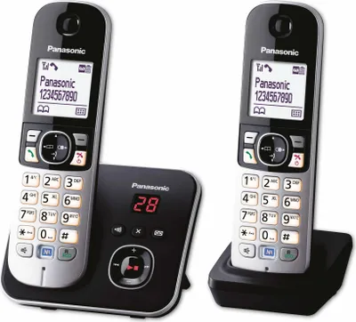 Immagine prodotto di Panasonic KX-TG6822GB nero Duo con AB