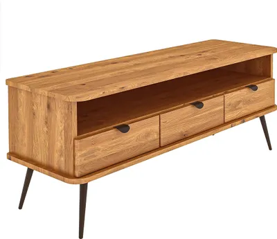 Produktbild von Lowboard 144 cm breit in Eiche massiv geölt, KABALA-165