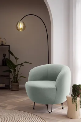 Produktbild von DOMO Collection Sessel 700009, Polstersessel, Einzelsessel, Wohnzimmersessel, Relaxsessel, mint, B72 x T76 x H72 cm