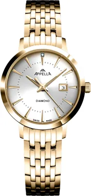Produktbild von Appella Damenuhr klassisch Diamant Appella-L32003.1193DQ