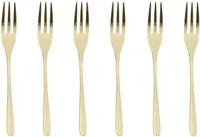 Imagen del producto de Sambonet Taste Edelst./PVD Champag. Kuchengabeln 6tlg. 52553PA5