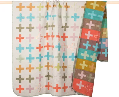 Produktbild von PAD Wohndecke Kuscheldecke CROSS multi150 x 200 cm Baumwollmischung