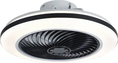 Produktbild von Olucia - GONDA - Deckenventilator - Schwarz / Weiß