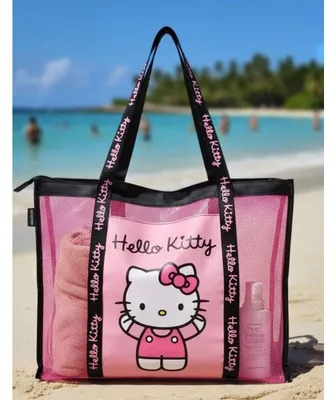 Produktbild von Hello Kitty Strandtasche aus Mesh