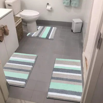 Immagine prodotto di Set di 3 tappetini antiscivolo per il bagno