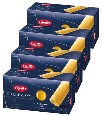 Image de Barilla Cannelloni La Collezione pâtes de blé dur 250g pack de 4