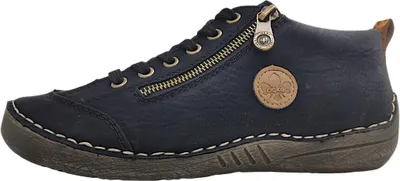 Immagine prodotto di Scarpe da donna Rieker, modello stringato, colore nero, ideali per il tempo libero