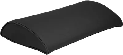 Produktbild von Lordosekissen mit Kunstlederbezug 37 x 23 x 7 cm - Nackenstütze (schwarz)