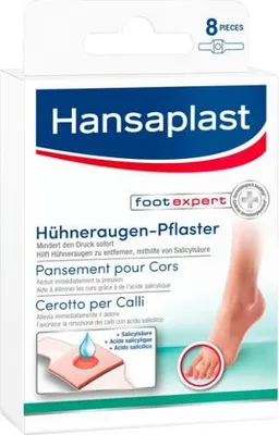 Produktbild von Hansaplast Hühneraugenpflaster mit Salicylsäure foot - Expert, 8 Stück