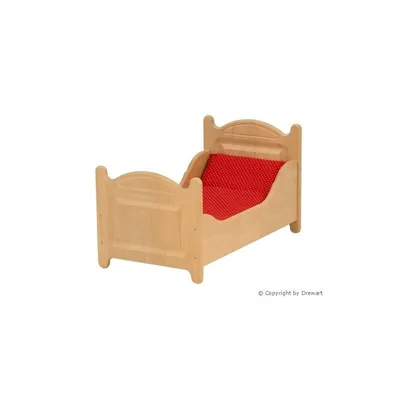 Immagine prodotto di Solido letto ber bambole completo di biancheria 933-3000