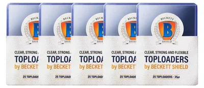 Produktbild von BUNDLE: 5x Beckett Shield Toploader 35pt (125 St.)