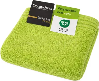 Produktbild von Traumschloss Frottier-Line Premium Handtuch 50 x 100 cm grün 100% ägäische Baumwolle mit 600g/m²