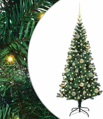 Immagine prodotto di vidaXL Albero di Natale artificiale preilluminato verde 120 cm