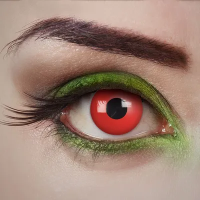 Zdjęcie produktu dla Soczewki kontaktowe czerwone - Halloween