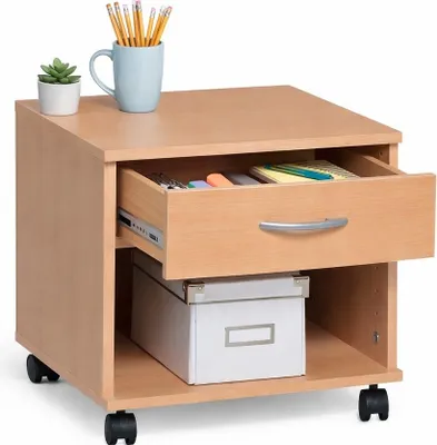 Produktbild von Rollcontainer Buche Schubcontainer 40 x 40 x 41 Nachtschrank #1966