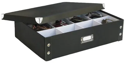 Produktbild von Zeller Krawatten-/Gürtelbox, Pappe, schwarz 44,5x31,5x11