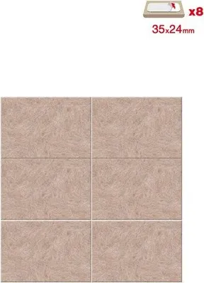 Produktbild von 8er-Pack selbstklebende Wollfilzgleiter, SCOTCH, 35 x 24 mm, beige