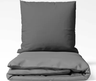 Produktbild von ETÉREA Microfaser Kissenbezug 40x80cm - Ganzjahresbezug - Pflegeleichter Kissenbezug Unifarben - Kopfkissenbezug 40x80cm Microfaser - Kissenbezug mit Reißverschluss -  Green - Anthrazit + Grau