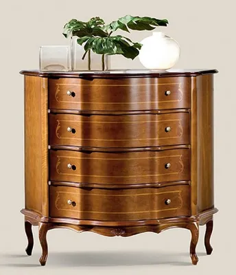 Produktbild von Casa Padrino Luxus Barock Kommode Braun - Edler Massivholz Schrank mit 4 Schubladen - Barock Möbel - Luxus Qualität -  Italy