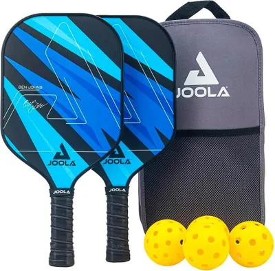 Zdjęcie produktu dla JOOLA Pickleball Ben Johns Blue Lightning Set | Zestaw rakiet do tenisa stołowego Zestaw rakiet do gry w tenisa stołowego