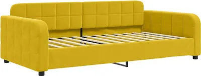 Produktbild von vidaXL Tagesbett Gelb 100x200 cm Samt