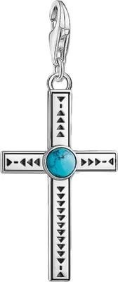 Produktbild von Thomas Sabo Anhänger Charm-Club Ethno Kreuz Türkis 1677-878-17