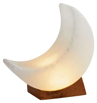 Produktbild von Salzkristall-LED-Licht »Mond«.