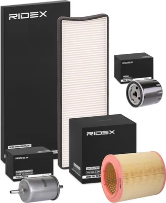 Produktbild von RIDEX Filterset Inspektionspaket Filtersatz passend für PEUGEOT 306 Schrägheck (7A, 7C, N3, N5) 306 Cabriolet (7D, N3, N5) 306 Break (7E, N3, N5) 306