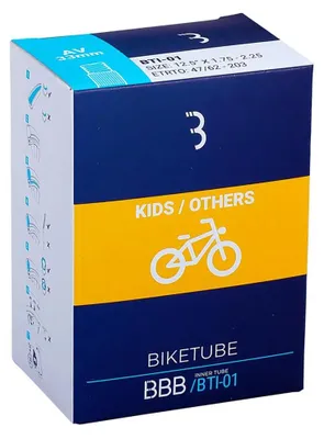 Obrázok produktu pre BBB Cycling duša AV 27,5x2,8/3,0 čierna 27 – odolná cyklistická duša pre...