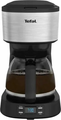 Produktbild von Tefal Equinox CM520D, Filterkaffeemaschine, 1,2 l, Gemahlener Kaffee, Schwarz, Silber