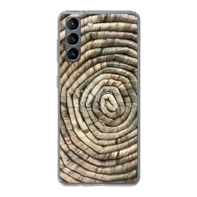 Produktbild von MuchoWow® Handyhülle Schutzhülle Hülle für Samsung Galaxy S21 Kreis - Schilf - Korb Silikon Softcase Handy Hülle - Softcase