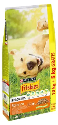 Produktbild von PURINA Friskies Balance Chicken with vegetables - trockenfutter für Hunde - 10 + 5kg