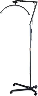 Produktbild von LED Halbmondlampe Beauty Light Duale Farbtemperatur 4 Räder Arm Aluminium
