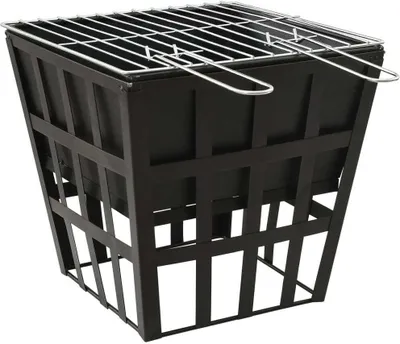 Produktbild von Best Möbel 2-in-1 Feuerstelle und Grill 34x34x48cm Stahl - Feuerkörbe & -schalen2026 276243