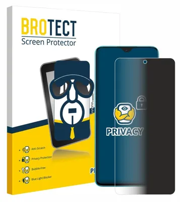 A product packaging for a screen protector, showing the packaging and a representation of the product on a phone.