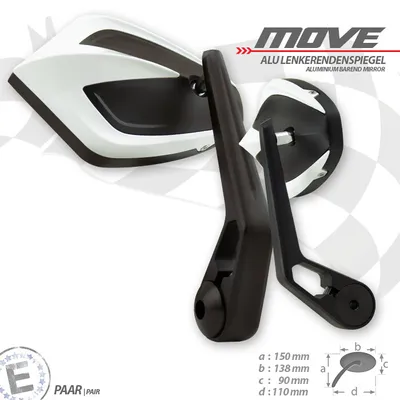 Immagine prodotto di Specchio per manubrio MOVE M6 Universale bianco