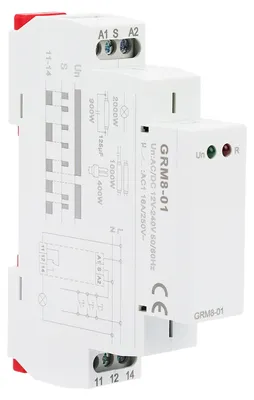 Obrázek produktu pro GRM8-01 Elektronické spínací relé s pamětí zpoždění, AC/DC 12–240 V