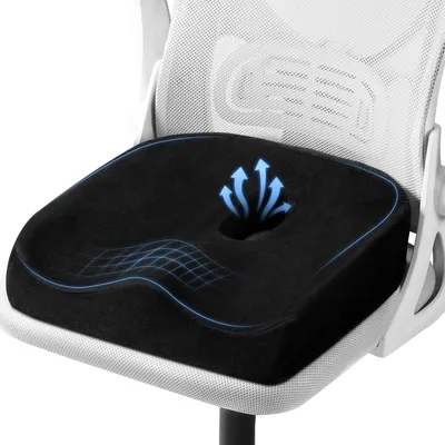 Immagine prodotto di Omgoods - Cuscino ergonomico in memory foam per sedile, ideale per l'ufficio e l'auto