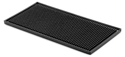 Produktbild von Barmatte aus Gummi, Abtropfmatte, 300x150x(H)9mm, Schwarz