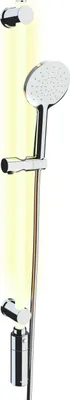 Produktbild von WENKO Dusche Stangen LED Beleuchtung dimmbar Bad 12 Farben 94cm ohne bohren