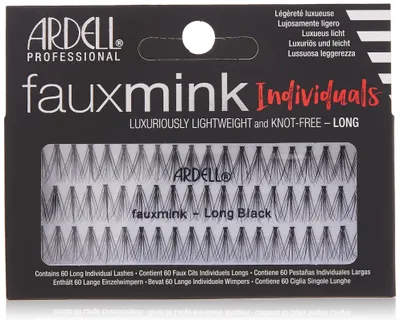 Imagen del producto de Ardell Faux Mink Pestañas Individuales Negras Long 1 U