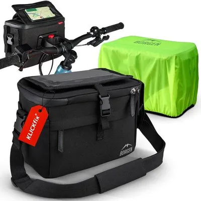 Immagine prodotto di Supporto per smartphone KLICKfix - Supporto per bicicletta impermeabile e capiente da 6 litri - Supporto per biciclette elettriche - Supporto mobile per smartphone