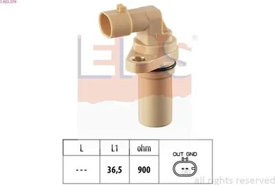 Produktbild von EPS 1.953.379 Kurbelwellensensor Impulsgeber für OPEL ZAFIRA B (A05)