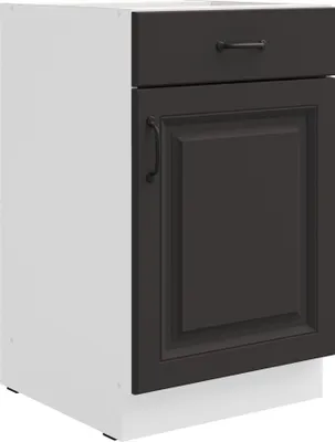Produktbild von Unterschrank 50 cm Stilo Grau Küchenzeile Vollauszug Soft-Close Küche Landhaus