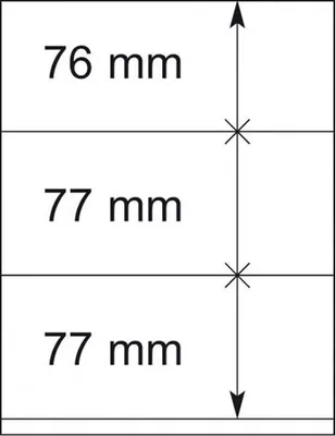 Produktbild von Lindner 802322P T-Blanko-Blätter - 10er-Packung