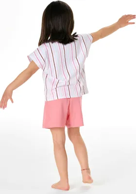 Produktbild von Schiesser Kleinkinder Mädchen Schlafanzug kurz Gr. 140 hellblau