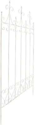 Produktbild von CLP Rankgitter Metall 130 cm hoch Flieder, stabile Rankhilfe für Kletterpflanzen antik weiß
